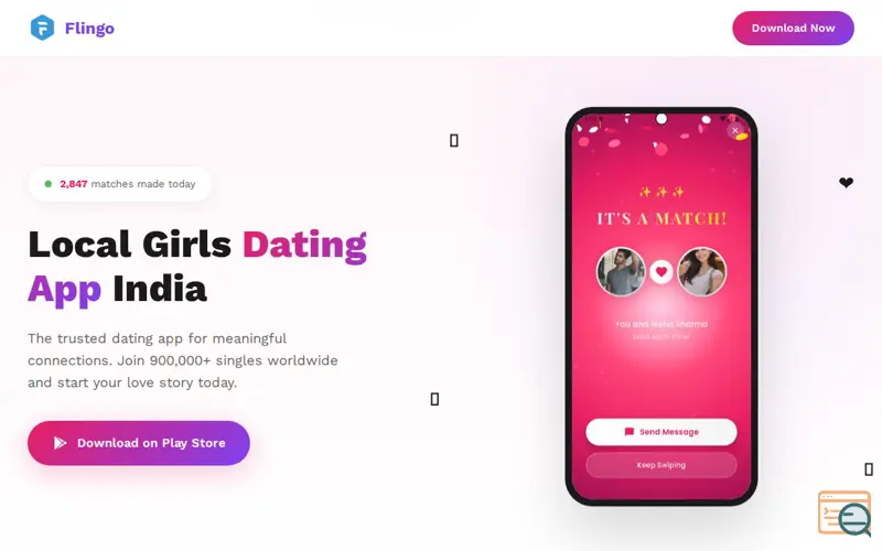 Screenshot of Flingo