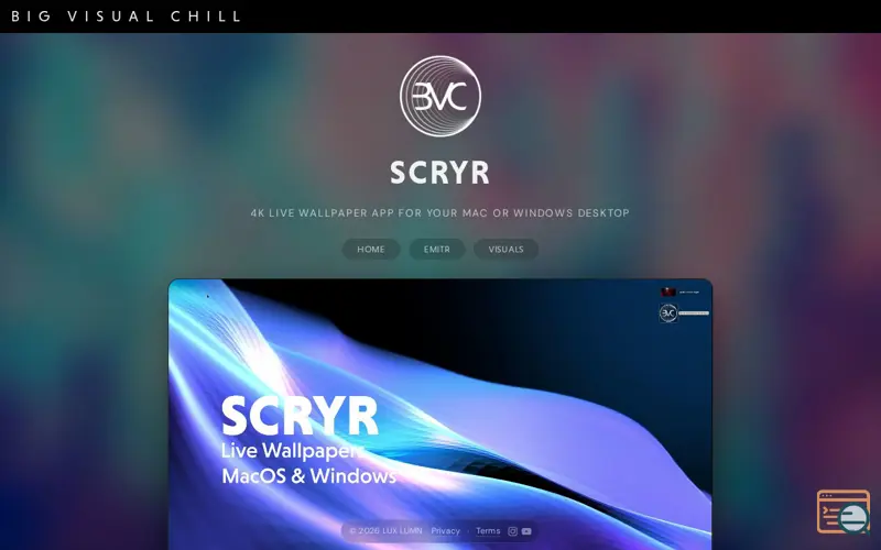 Screenshot of SCRYR