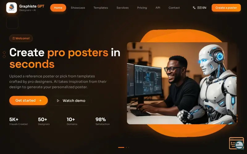 Screenshot of Graphiste GPT