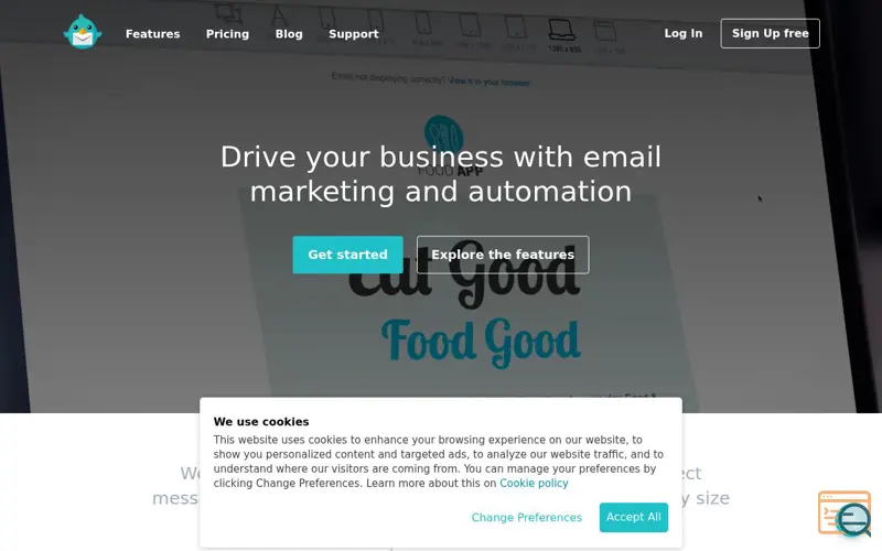 Screenshot of Taximail