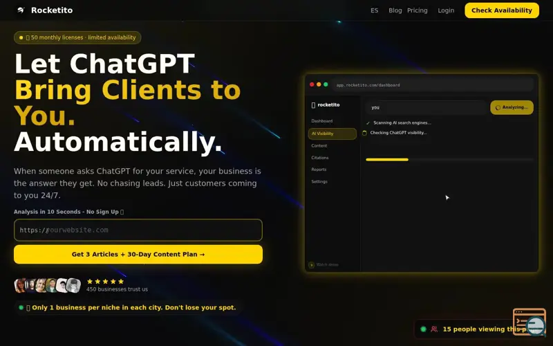 Screenshot of Rocketito, a launch using corsproxy.io