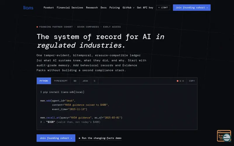 Screenshot of Lians