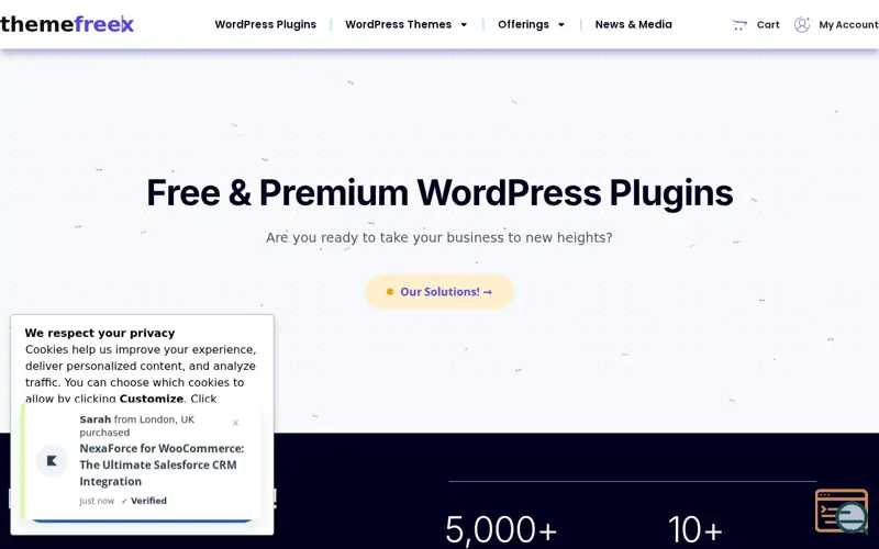 Screenshot of Themefreex