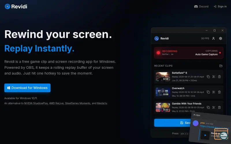 Screenshot of Revidi