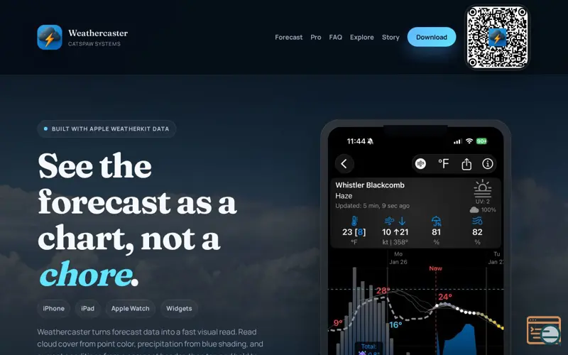 Screenshot of Weathercaster