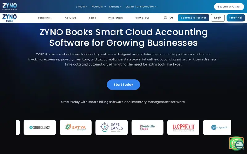 Screenshot of ZynoBooks