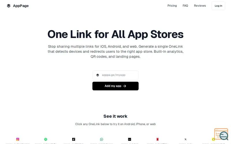 Screenshot of AppPage