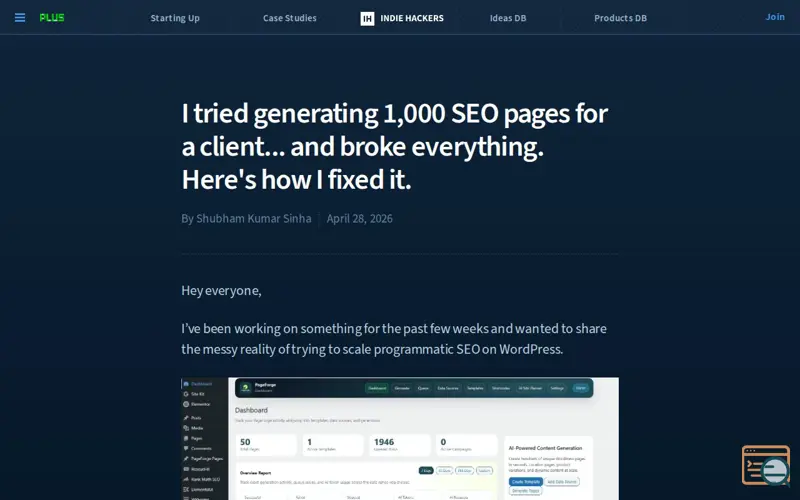 Screenshot of PageForge