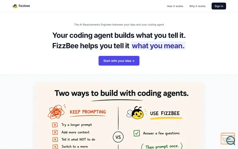Screenshot of Fizzbee