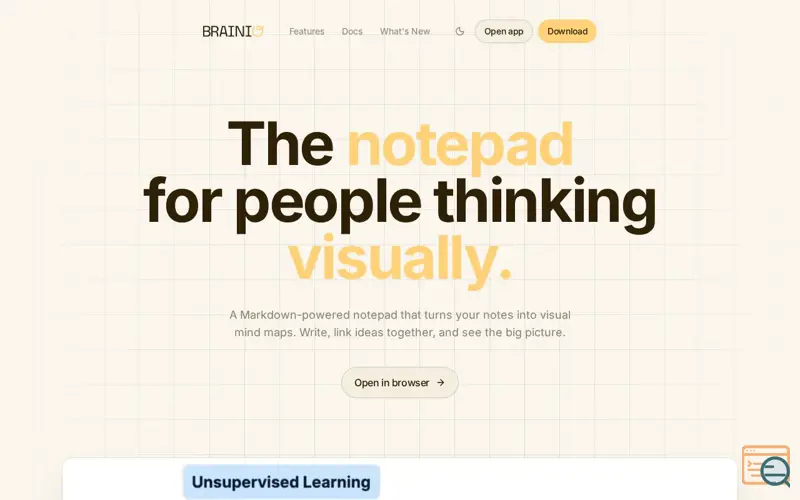 Screenshot of Brainio