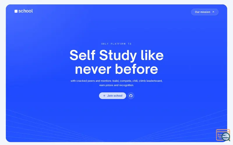 Screenshot of dotschool