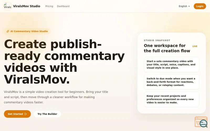 Screenshot of ViralsMov