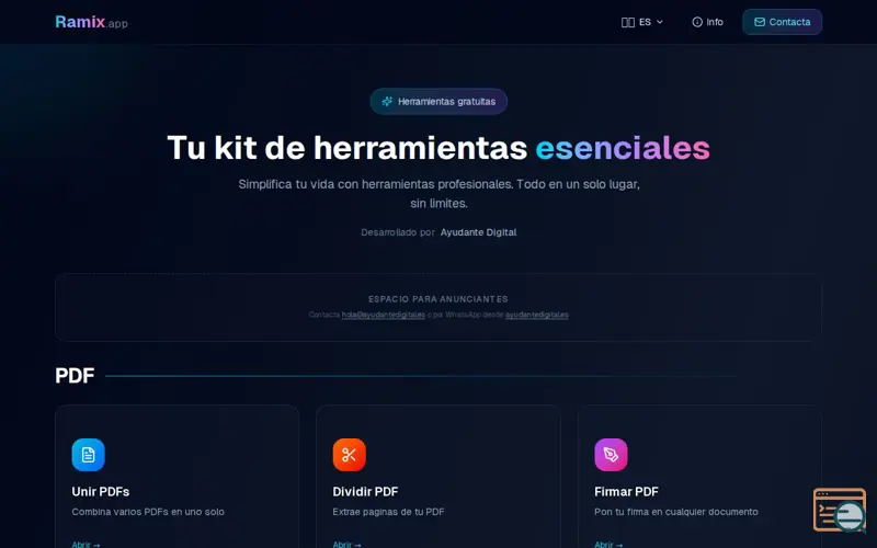 Screenshot of Ramix.app