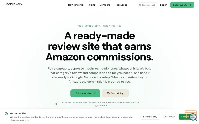 Screenshot of usebravery