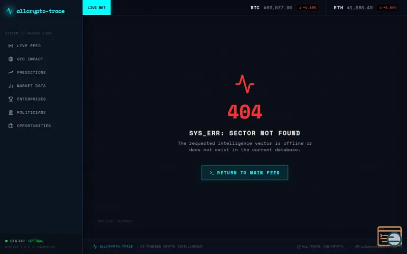 Screenshot of Allcrypto-trace