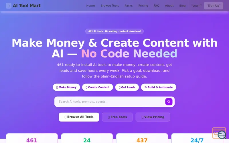 Screenshot of AI Tool Mart