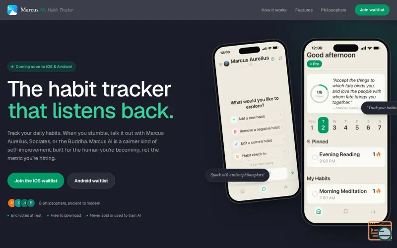 Screenshot of Marcus AI: Habit Tracker