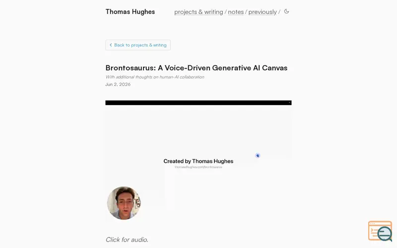Screenshot of Thomasdhughes