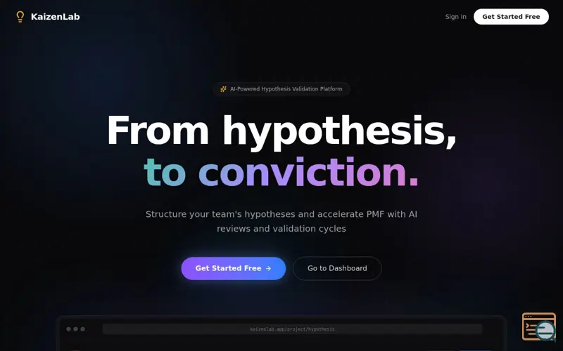 Screenshot of KaizenLab, a launch using Liveblocks