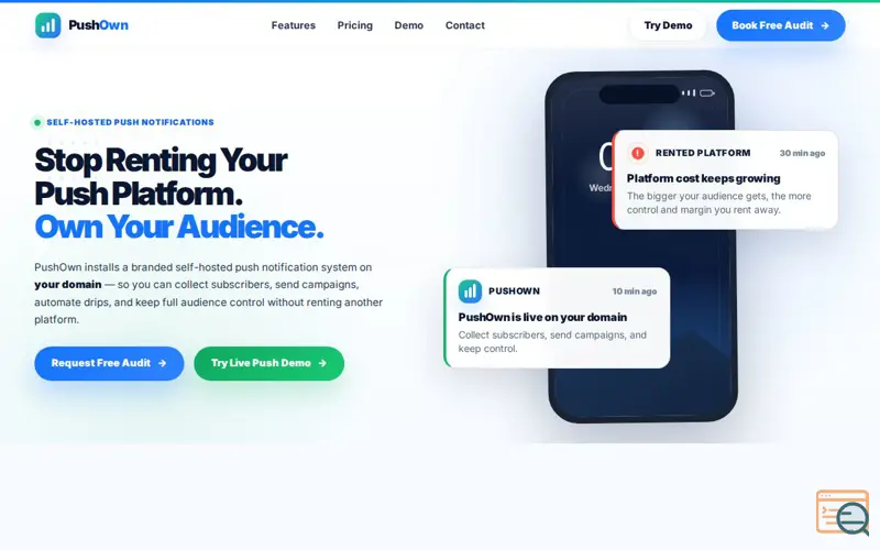 Screenshot of PushOwn