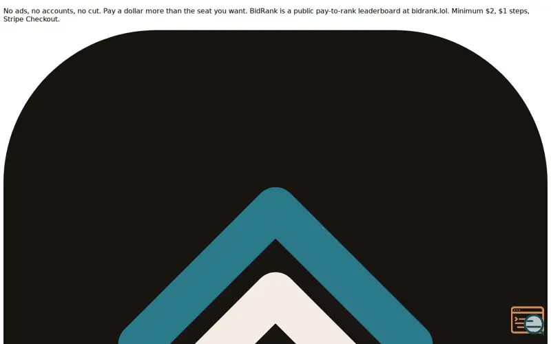 Screenshot of BidRank