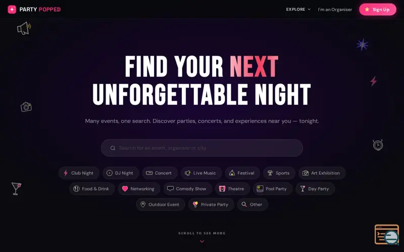 Screenshot of Party Popped