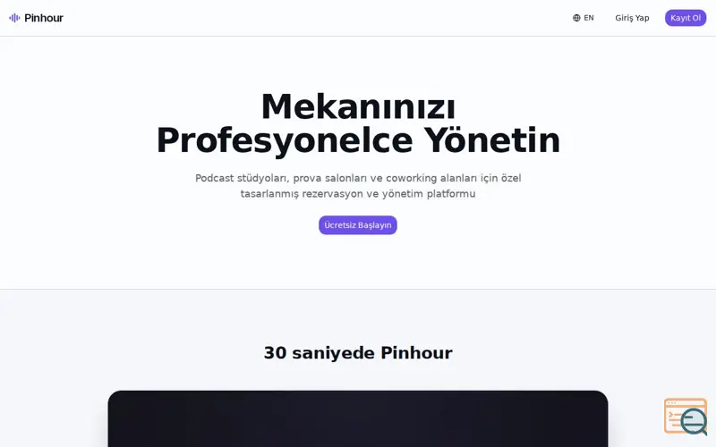 Screenshot of Pinhour