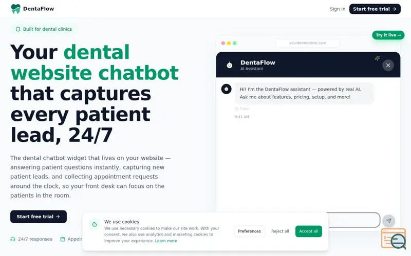 Screenshot of DentaFlow