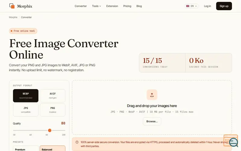 Screenshot of Morphix
