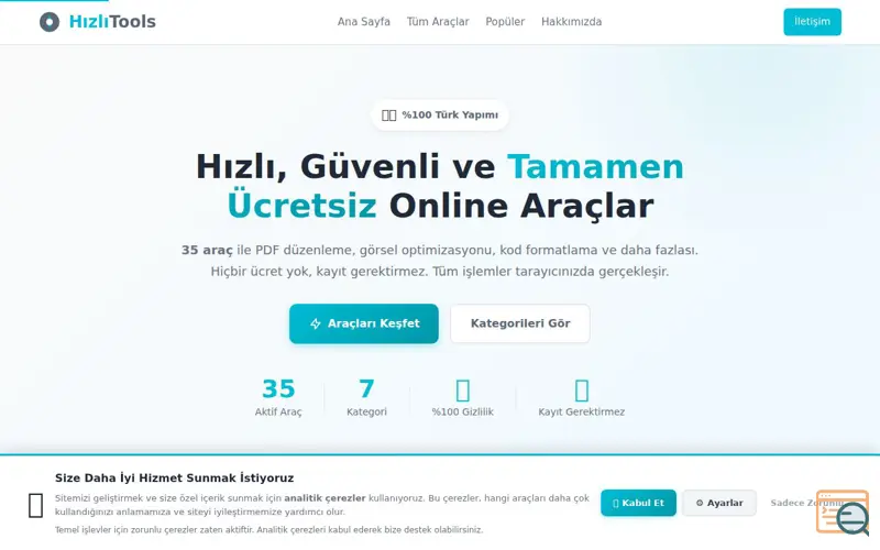 Screenshot of HızlıTools