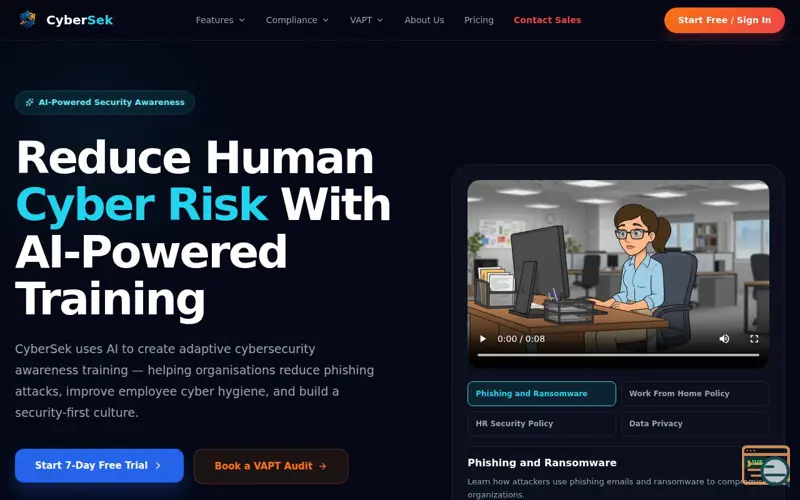 Screenshot of Cybersek