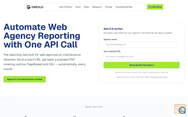 Screenshot of Grevlo
