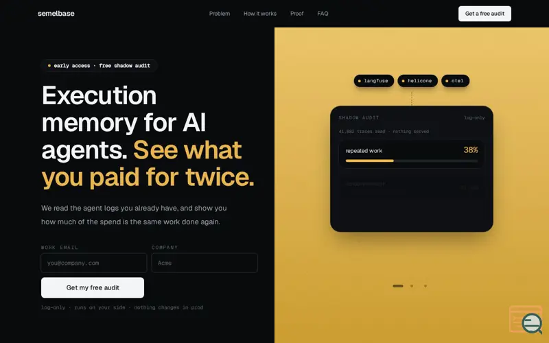 Screenshot of Semelbase — Shared memory for AI agents