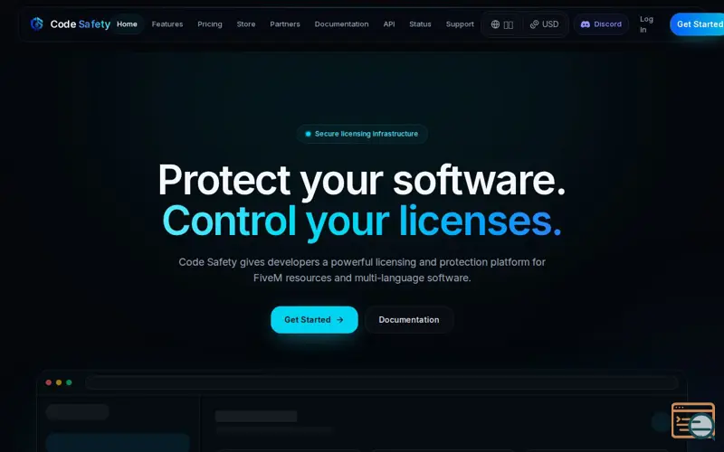 Screenshot of Code Safety — FiveM & Multi-Language Licensing