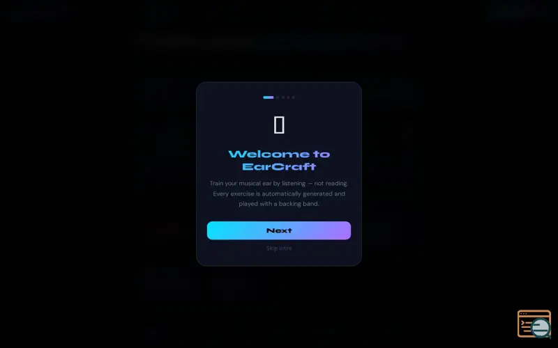 Screenshot of EarCraft
