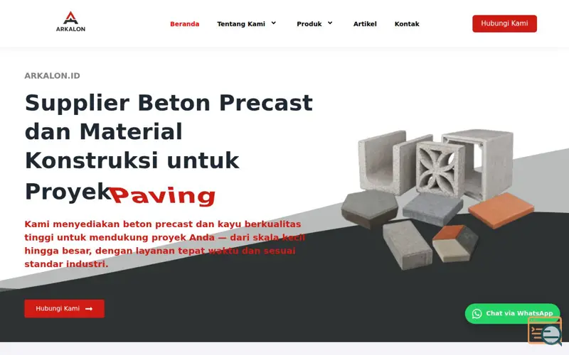 Screenshot of Paving Jogja