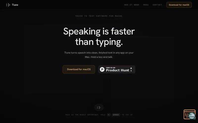 Screenshot of Tiune