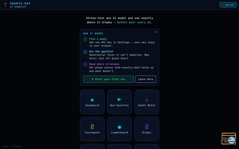 Screenshot of AgentX-Ray