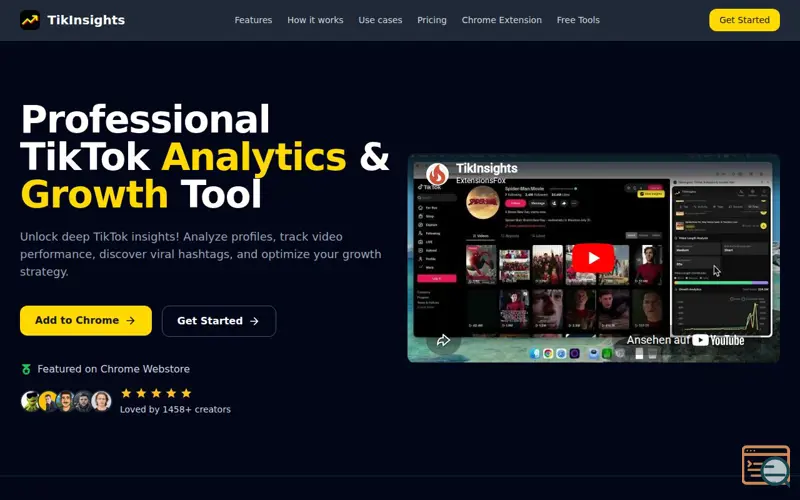 Screenshot of TikInsights