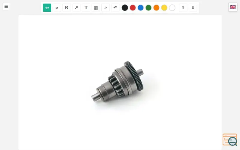 Screenshot of PartLabel Photo Dimensions