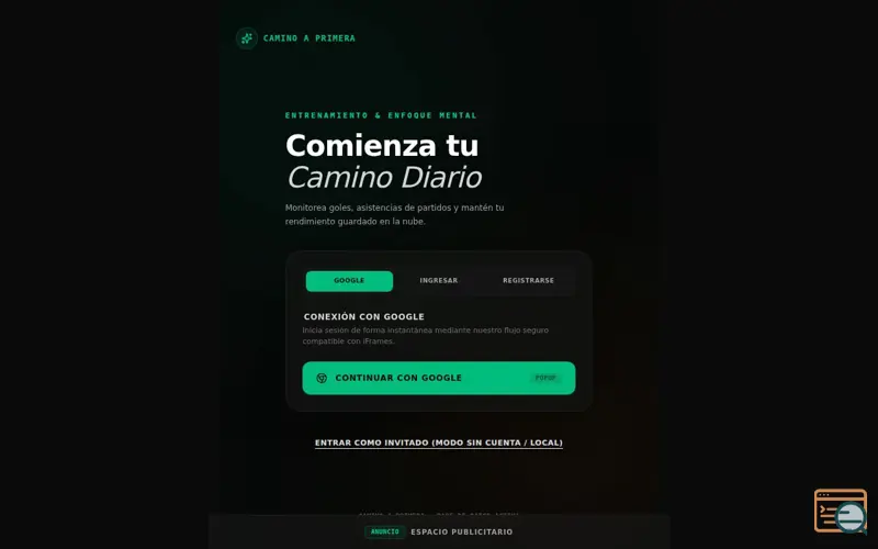 Screenshot of Camino a primera