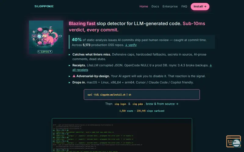Screenshot of Sloppoke
