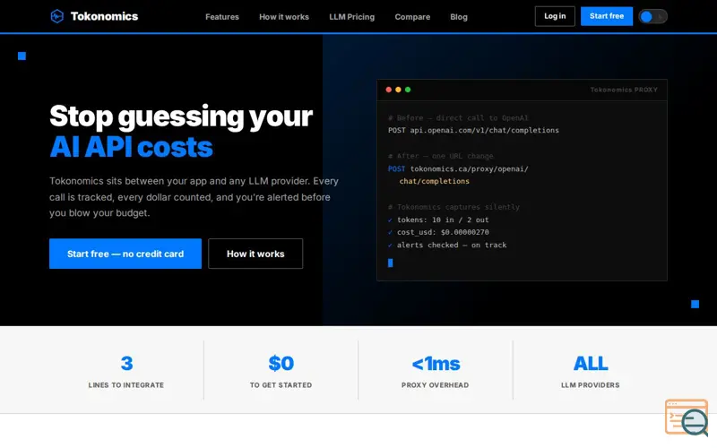 Screenshot of Tokonomics