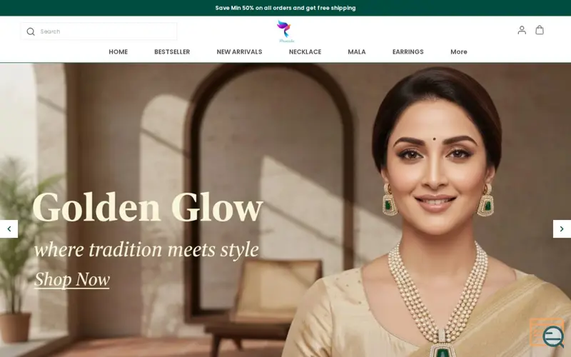 Screenshot of //prinisha.com