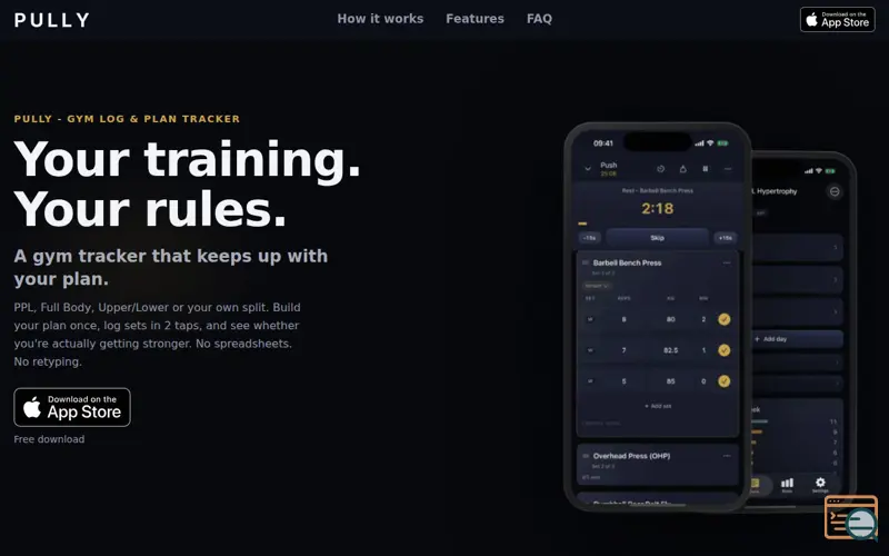 Screenshot of Pully - Gym Log & Tracker
