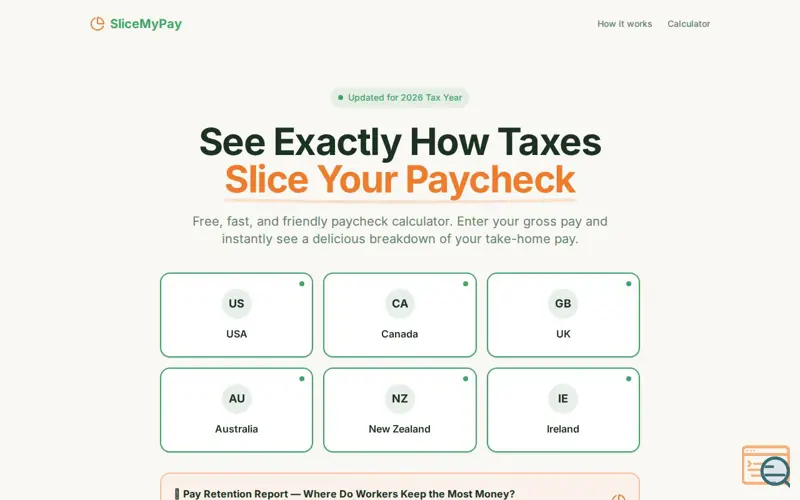 Screenshot of SliceMyPay