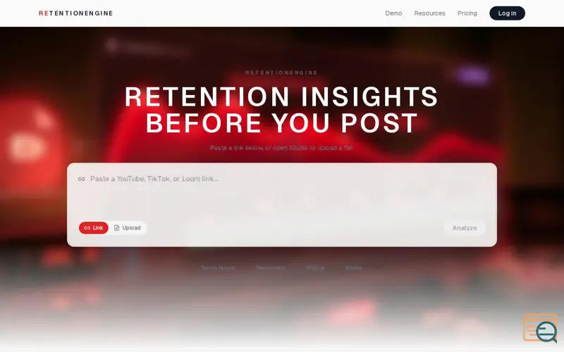 Screenshot of RetentionEngine