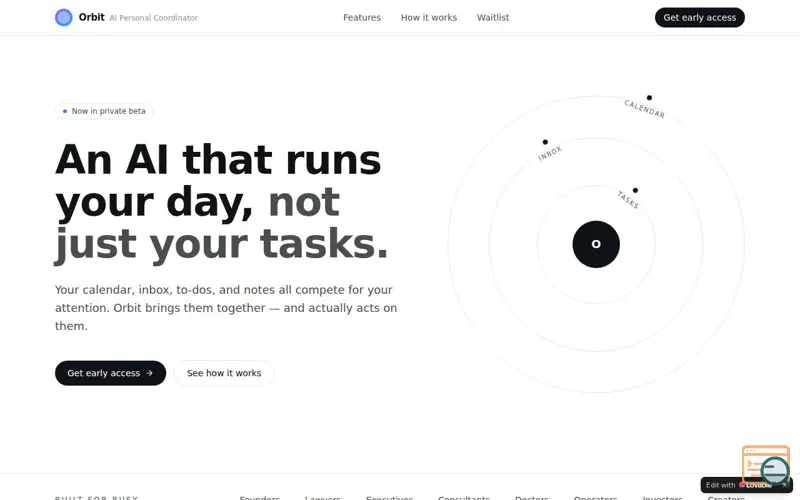 Screenshot of Orbit