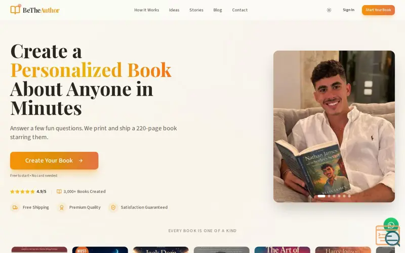 Screenshot of BeTheAuthor