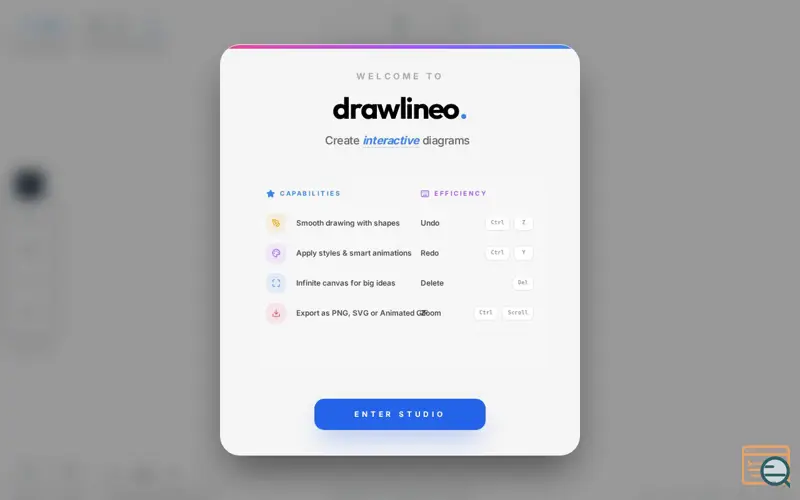 Screenshot of drawlineo